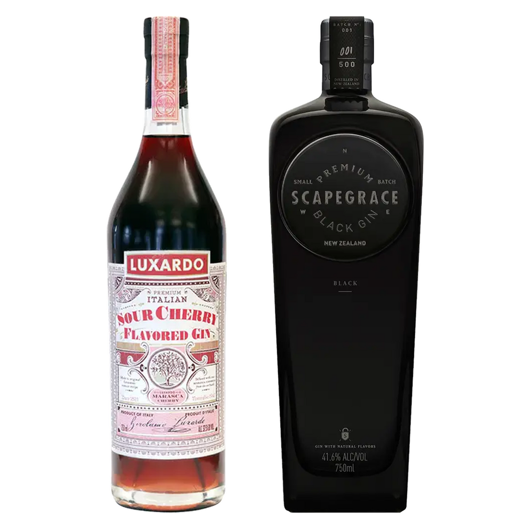 Luxardo Sour Cherry Flavored Gin & Scapegrace Dry Gin Bundle