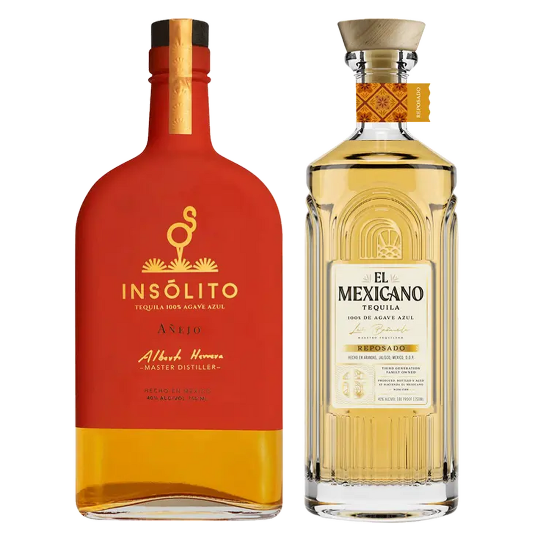 Insolito Tequila Anejo & El Mexicano Tequila Reposado Bundle
