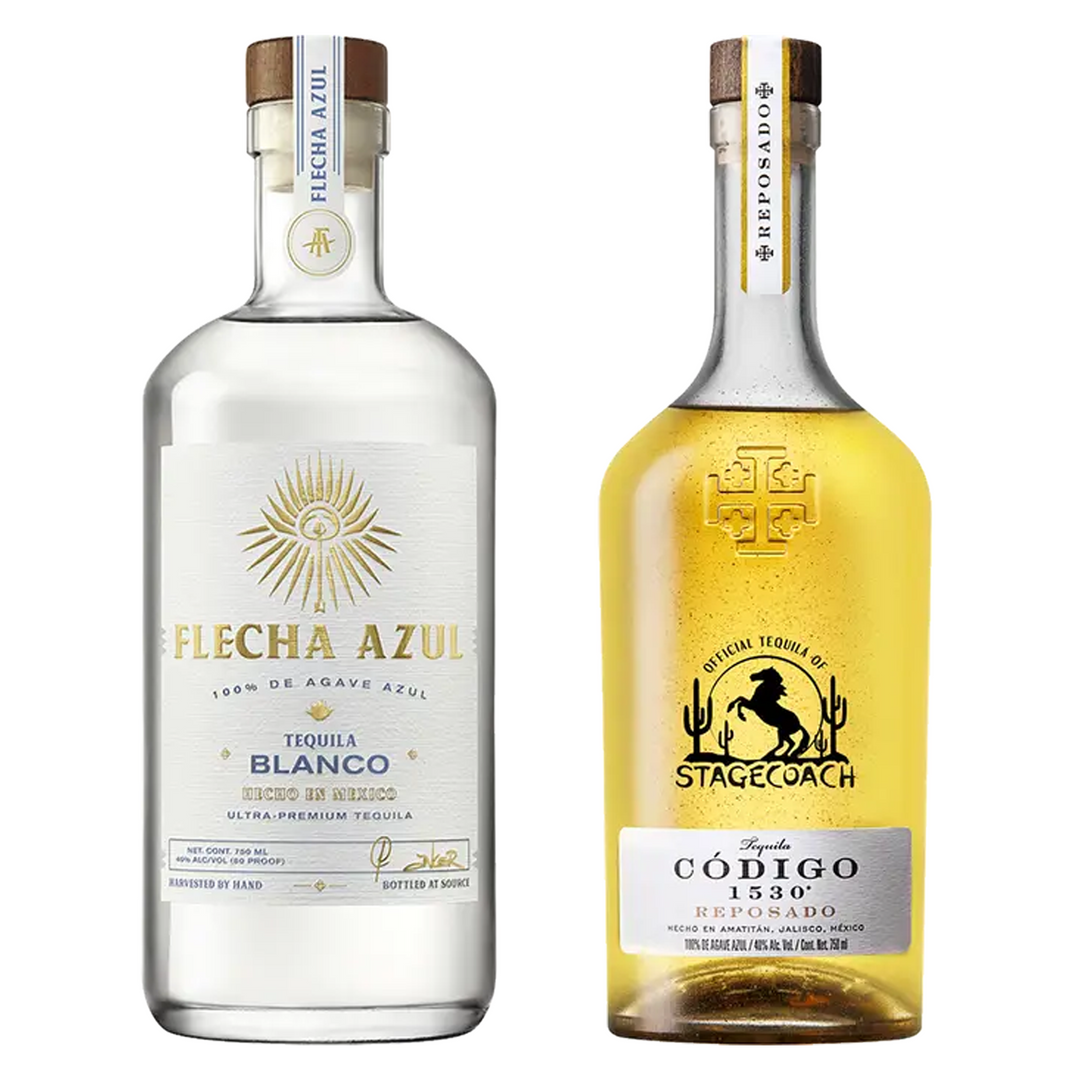 Flecha Azul Tequila Blanco & Codigo 1530 Tequila Reposado 80 Stagecoach Music Festival Bundle