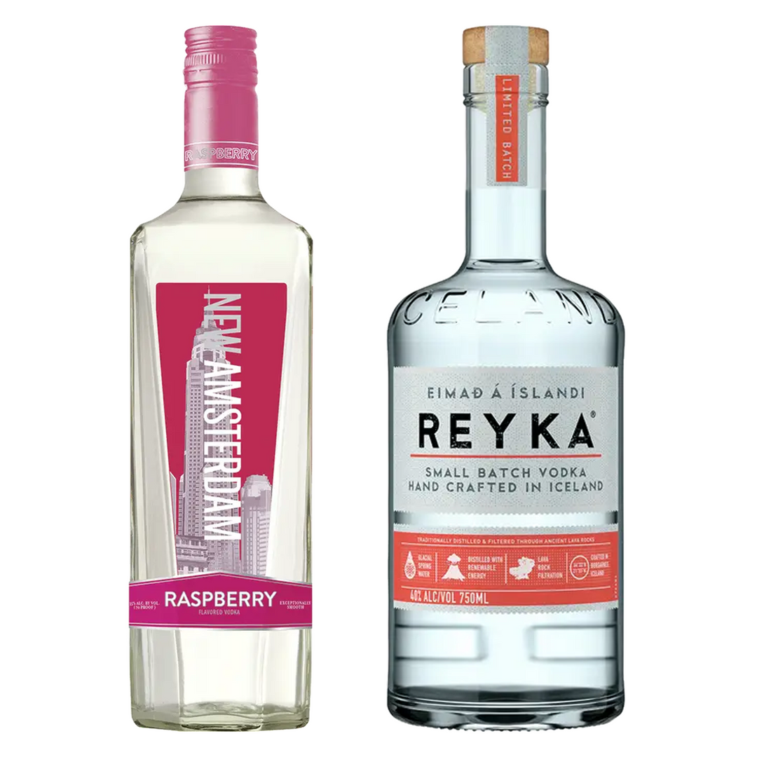 New Amsterdam Raspberry Vodka & Reyka Vodka Bundle