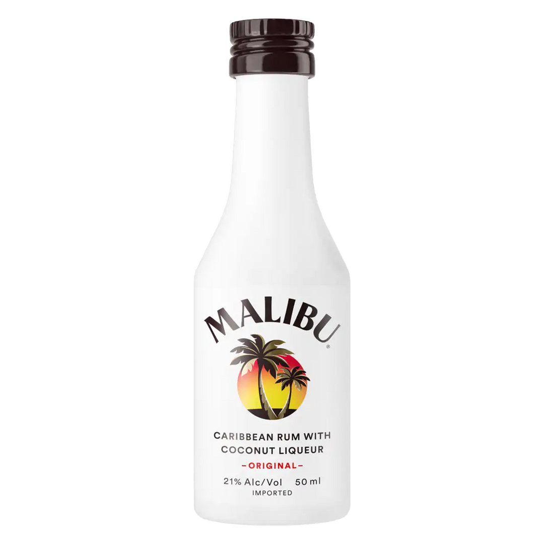 Malibu Coconut Flavored Rum Original 50 ml 10 Pack