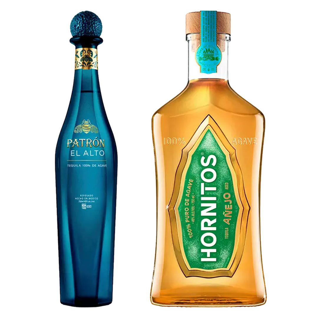 Patron Tequila El Alto & Hornitos Tequila Anejo Bundle