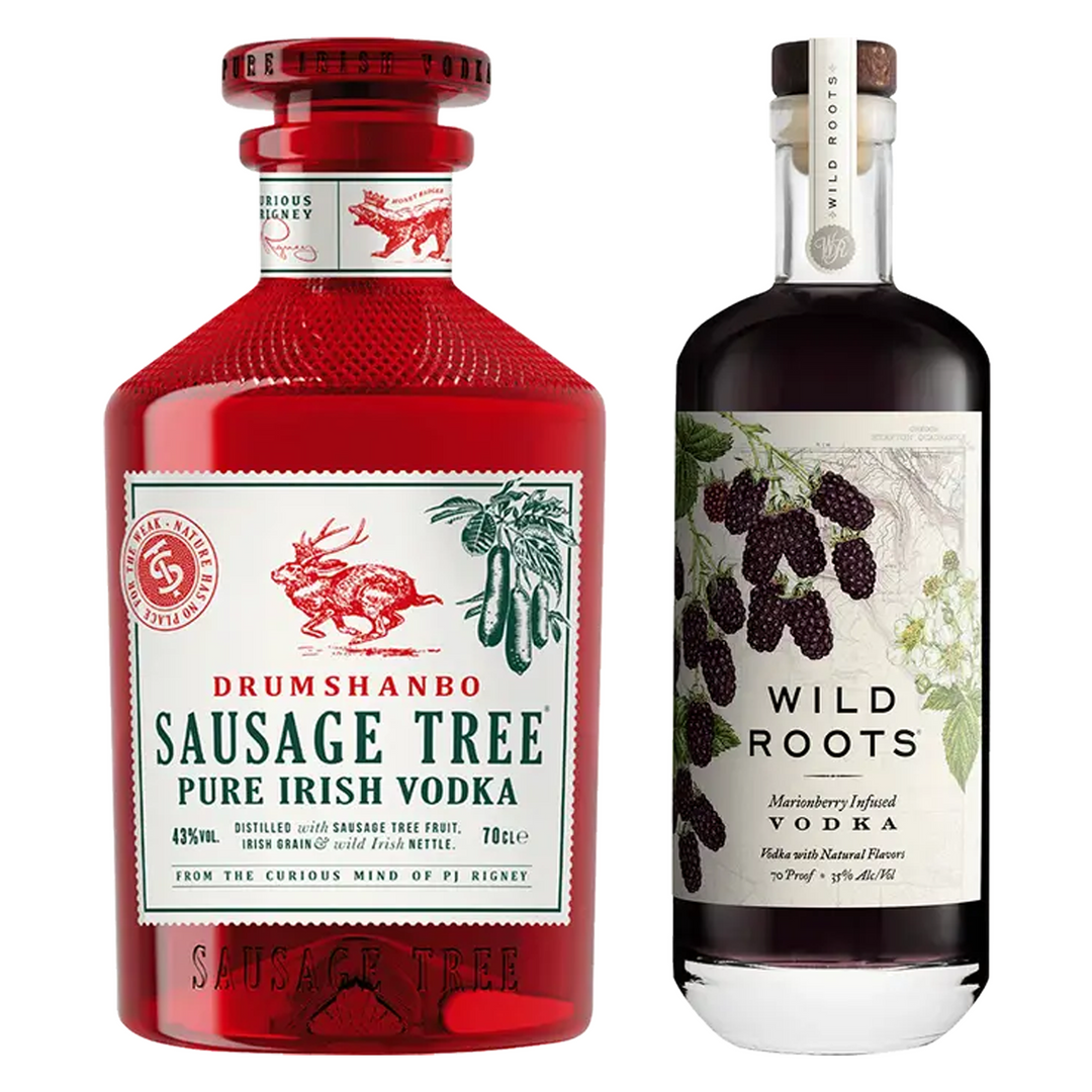 Drumshanbo Sausage Tree Vodka & Wild Roots Marionberry Vodka Bundle