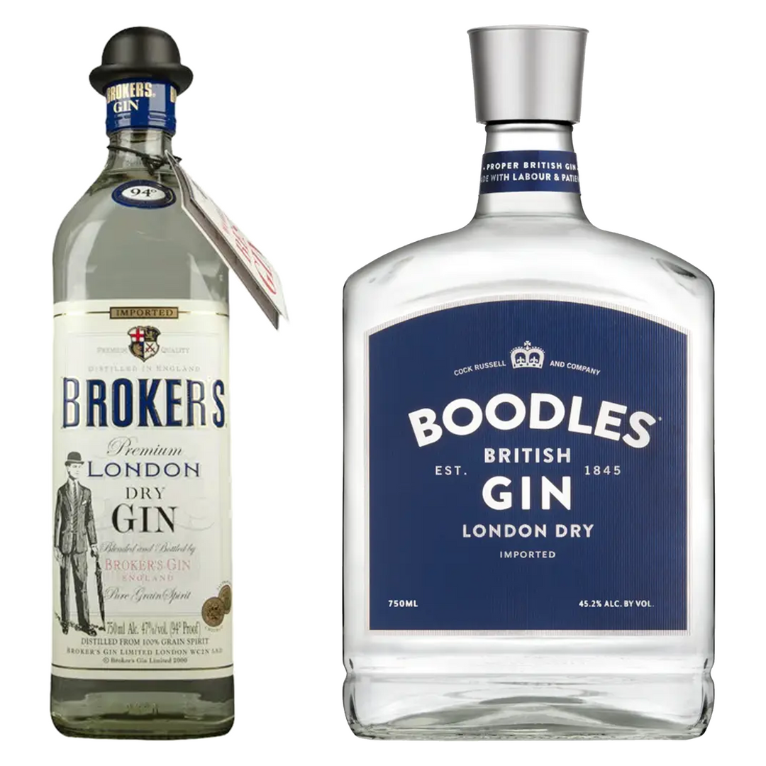 Broker's Gin & Boodles London Dry Gin Bundle