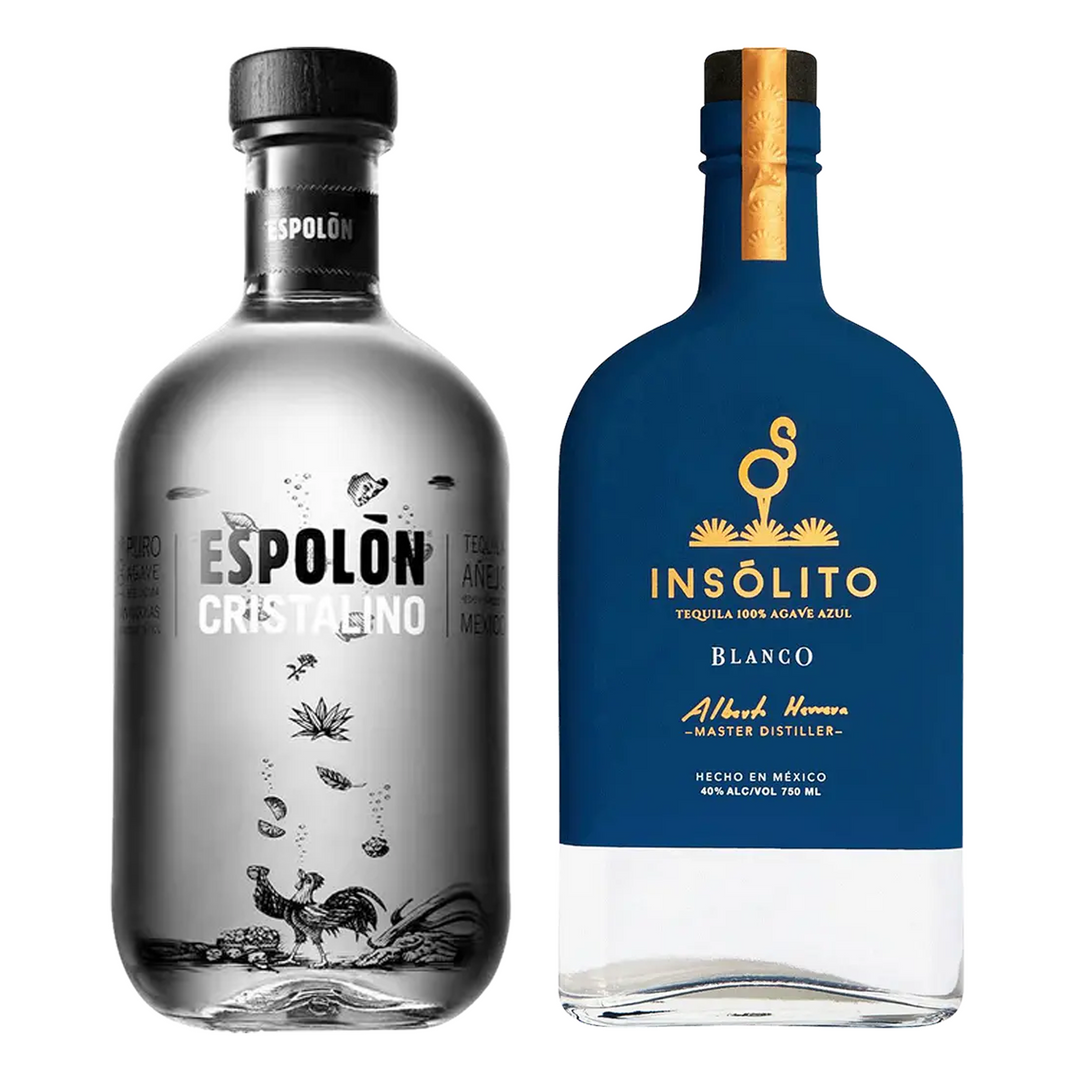 Espolon Tequila Anejo Cristalino & Insolito Tequila Blanco Bundle