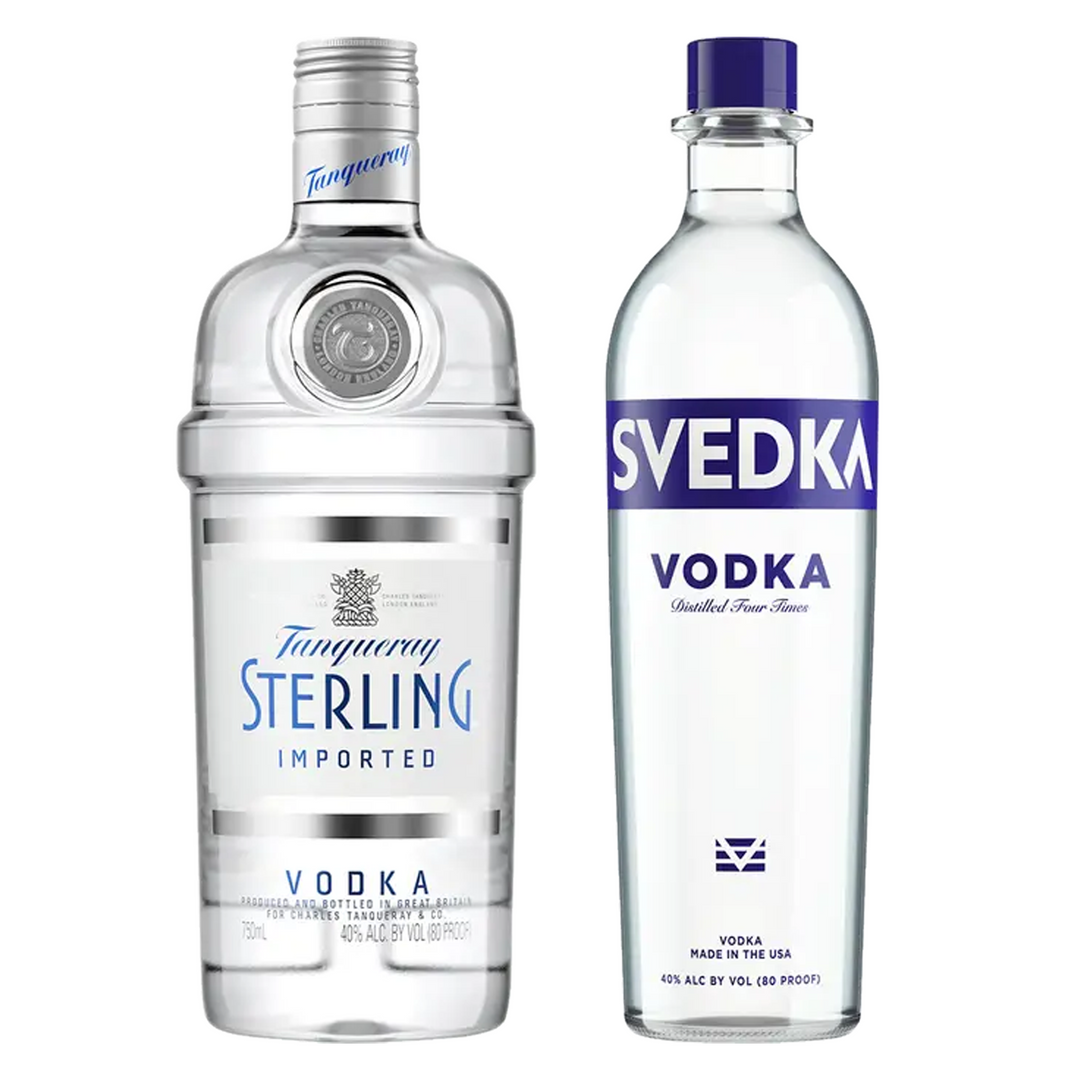 Tanqueray Vodka Sterling & Svedka Vodka Bundle