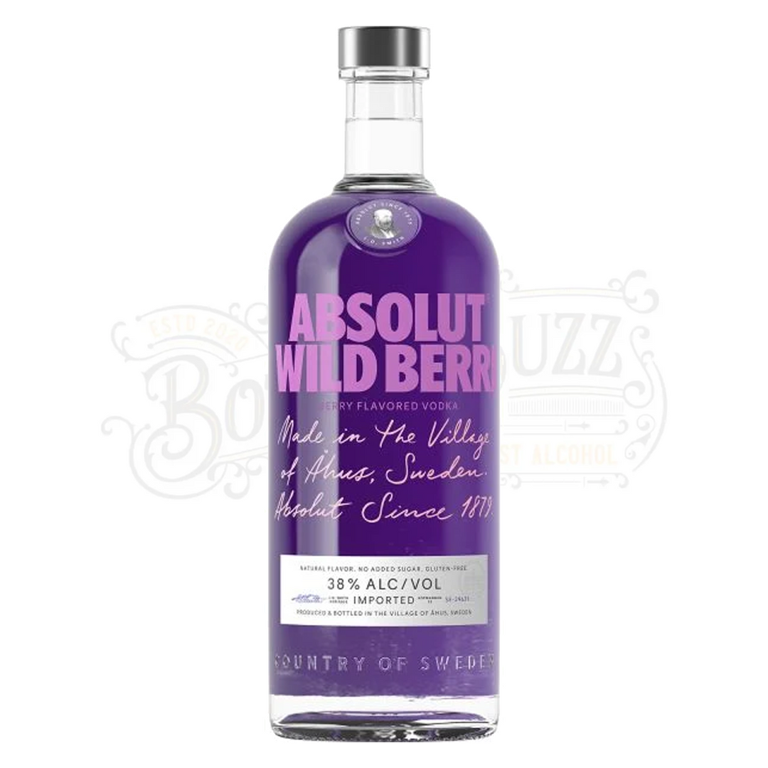 Absolut Berry Flavored Vodka Wild Berri 1L