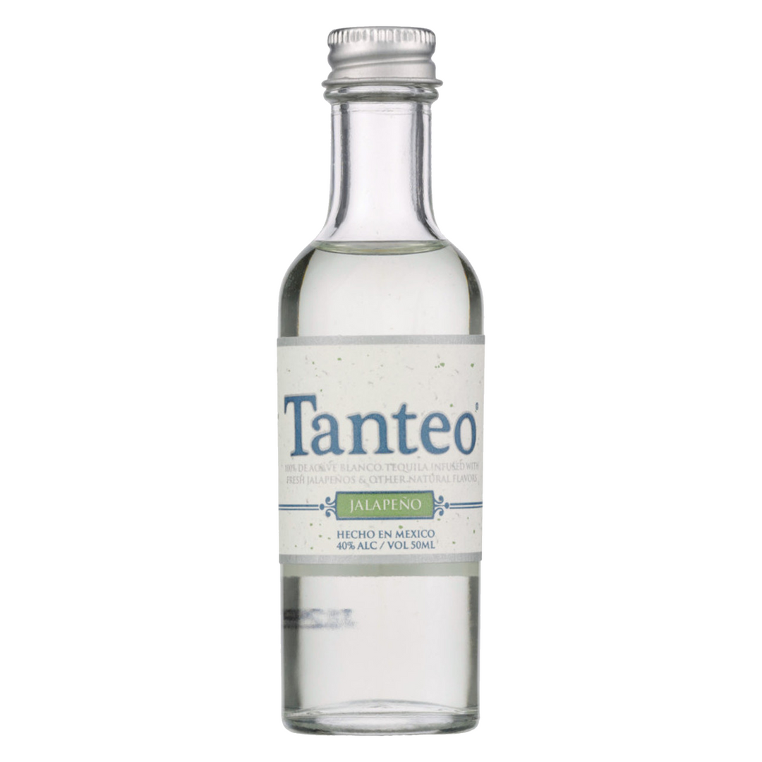 Tanteo Tequila Blanco Jalapeno 50 ml 12 Pack