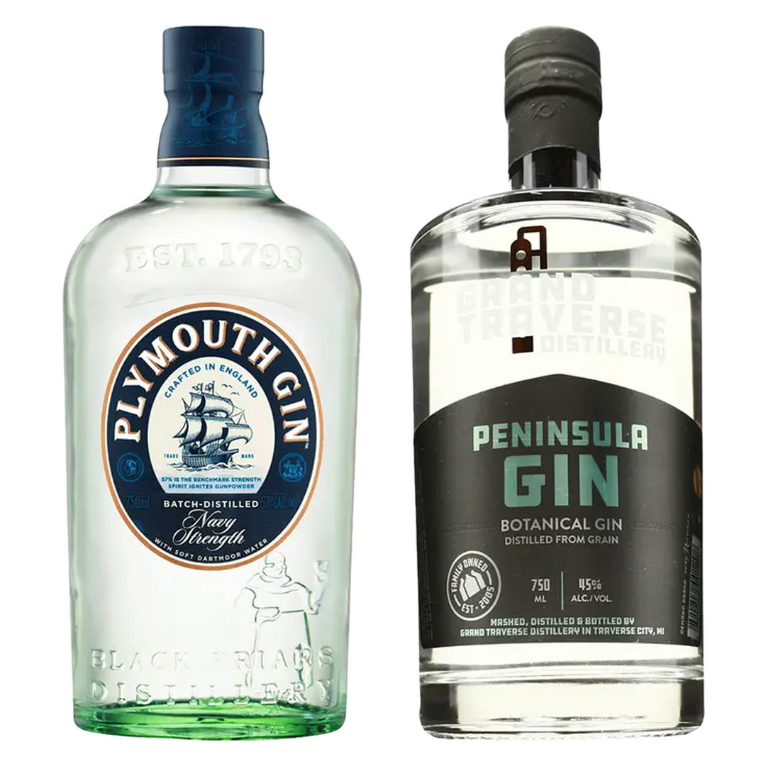 Plymouth Navy Strength Gin & Glendalough Wild Botanical Gin Bundle