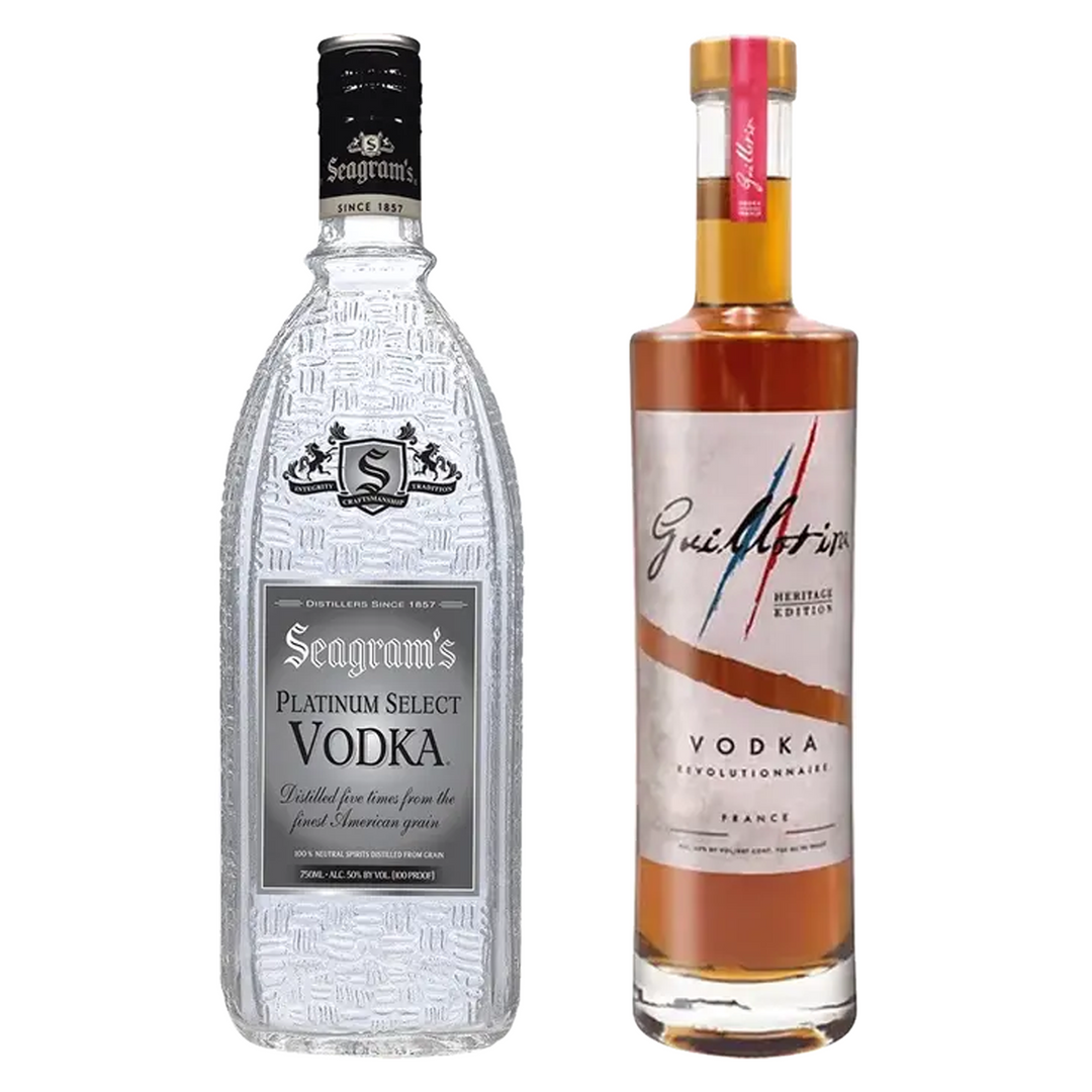Seagram's Platinum Vodka & Guillotine Heritage Vodka Bundle