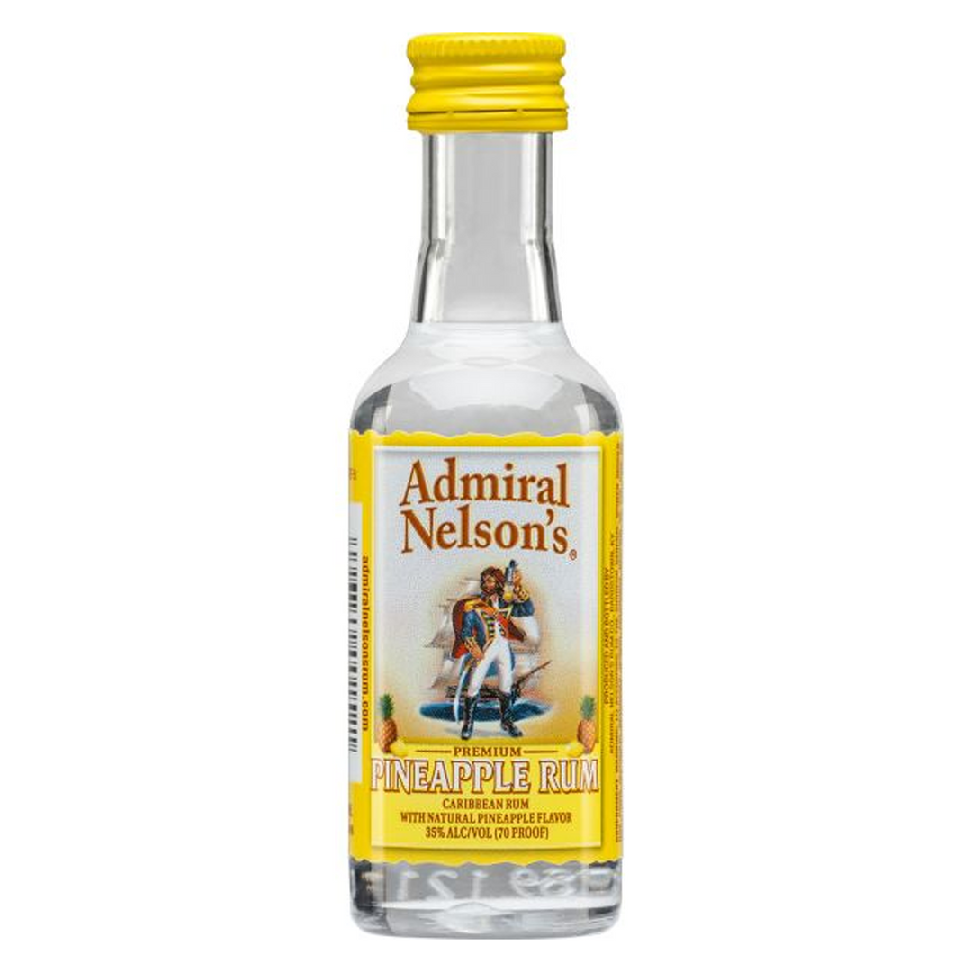 Admiral Nelson's Pineapple Flavored Rum 50 ml 15 Pack
