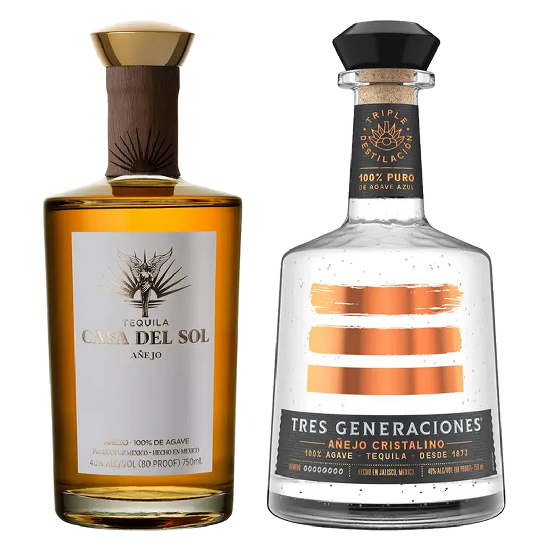 Casa Del Sol Tequila Anejo & Tres Generaciones Tequila Anejo Cristalino Bundle