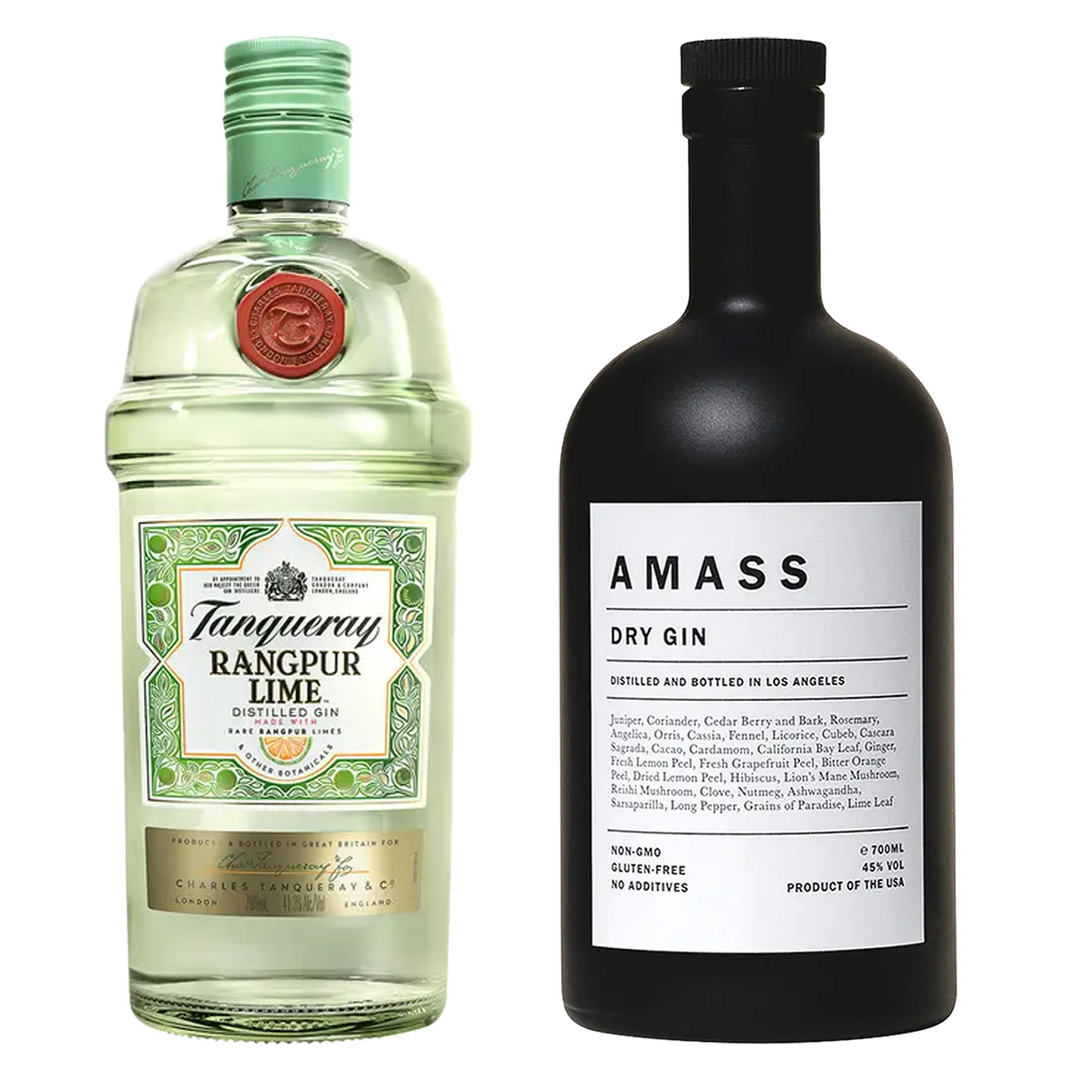 Tanqueray Distilled Gin Rangpur & Amass Dry Gin Los Angeles Bundle