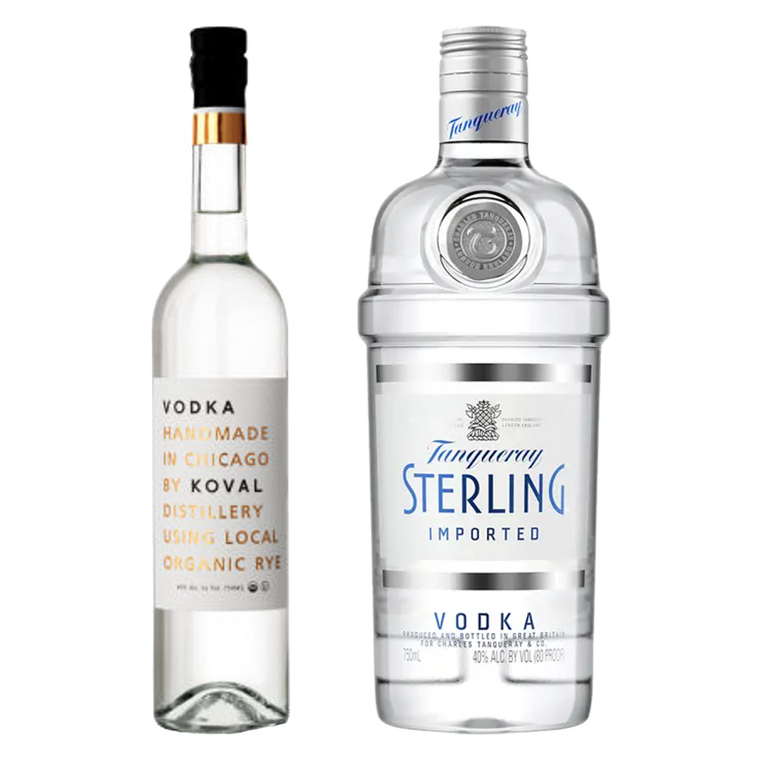 Koval Rye Vodka & Tanqueray Vodka Sterling Bundle