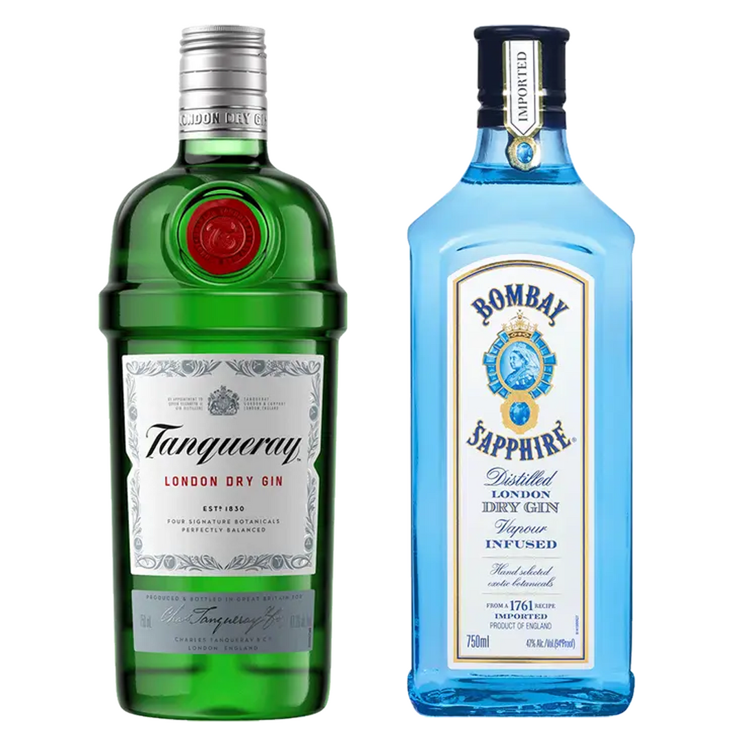 Tanqueray London Dry Gin & Bombay London Dry Gin Sapphire Bundle