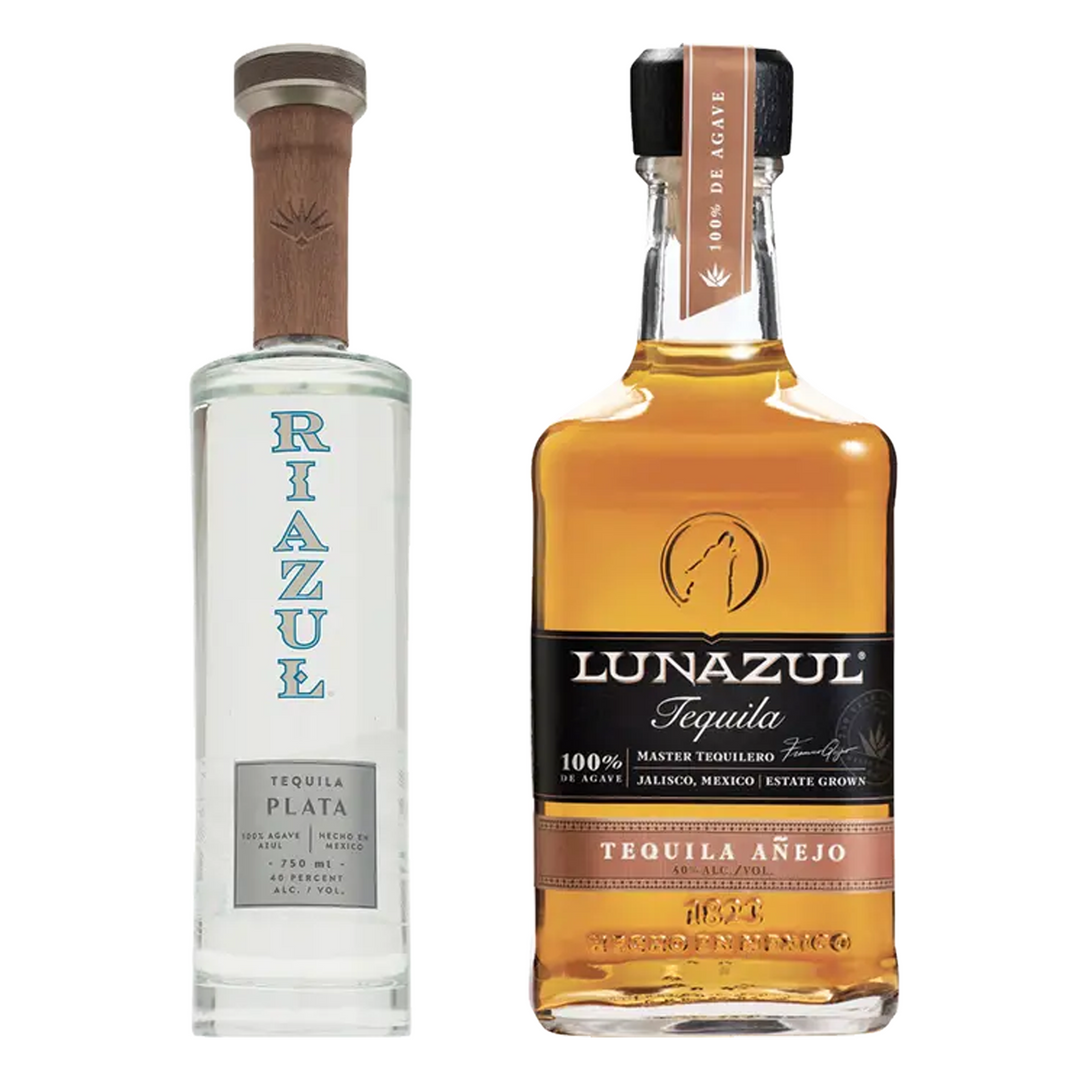 Riazul Tequila Plata & Lunazul Tequila Anejo Extra Aged Bundle