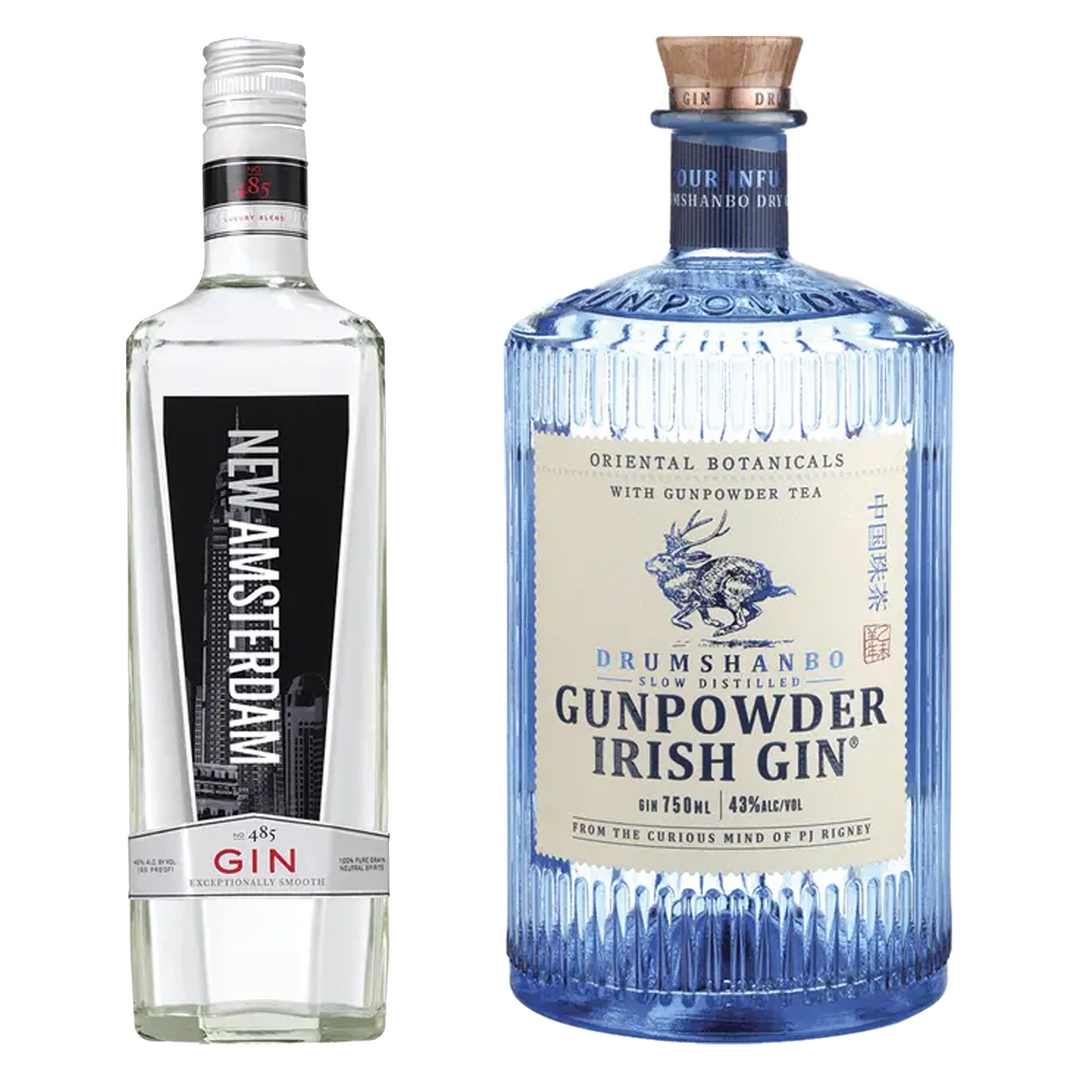 New Amsterdam Gin & Drumshanbo Gunpowder Irish Gin Bundle