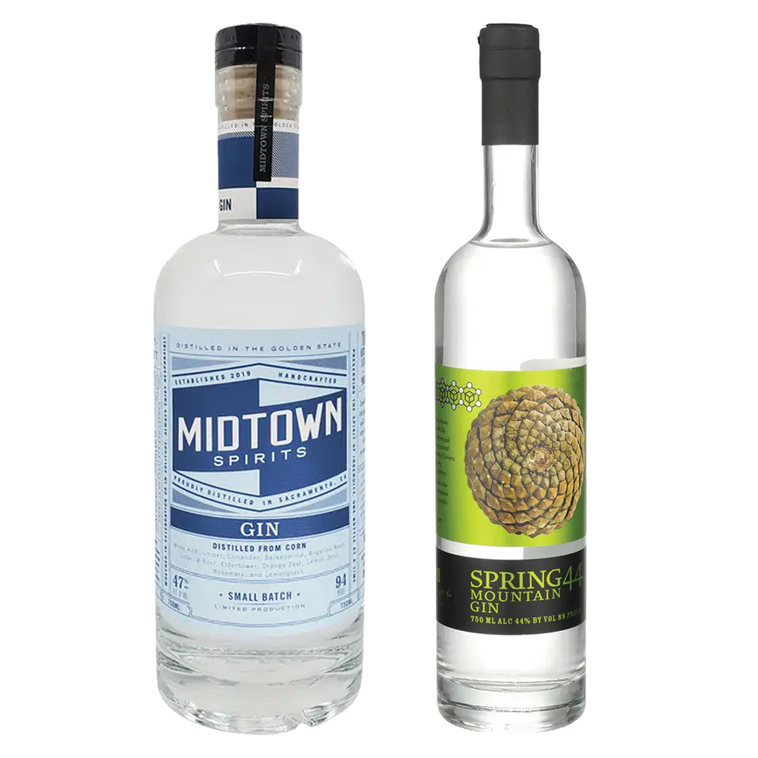 Midtown Spirits Dry Gin Small Batch & Spring 44 Mountain Gin Bundle