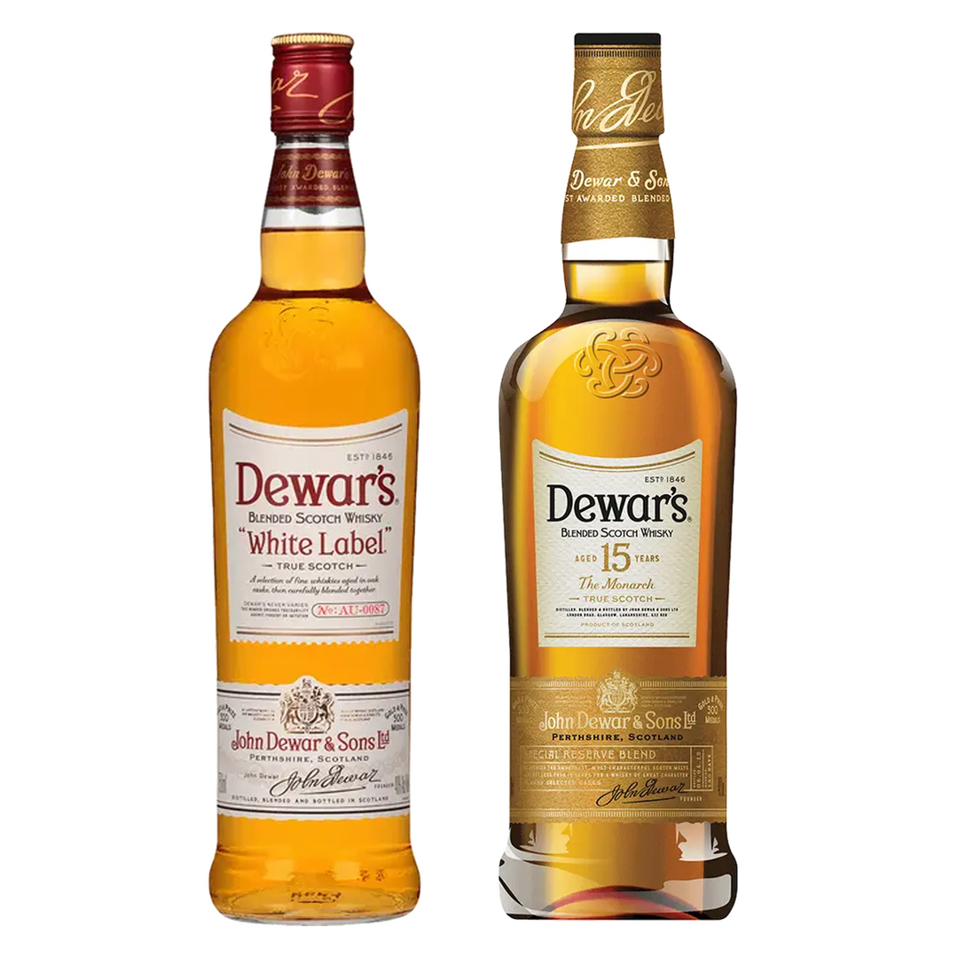 Dewar's Blended Scotch White Label & Dewar's Blended Scotch Special Reserve 15 Year Bundle