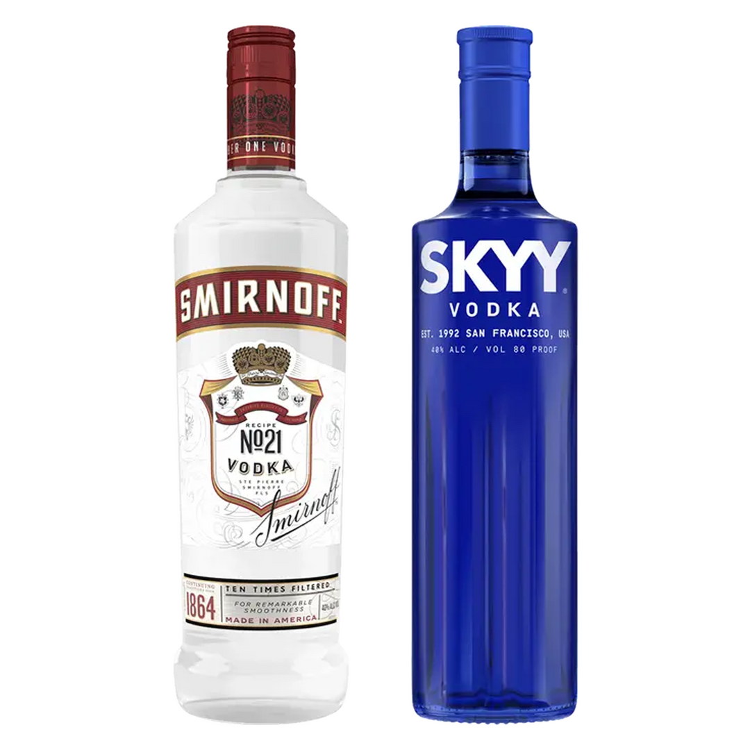 Smirnoff Vodka & Skyy Vodka Bundle