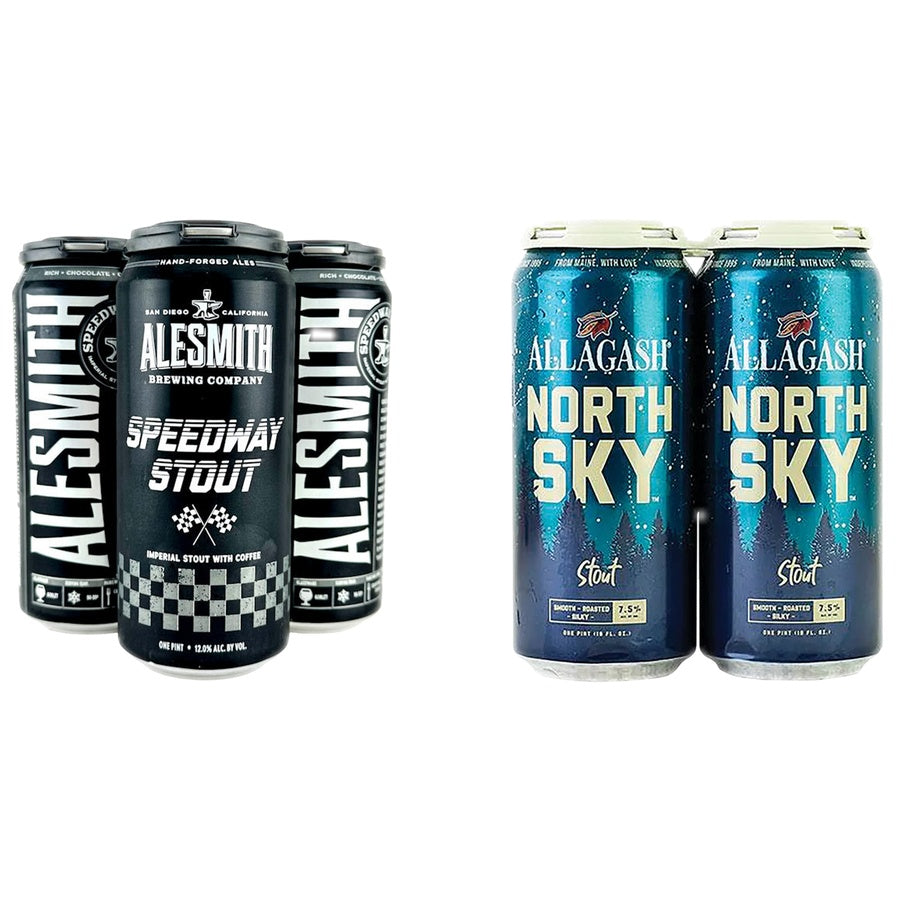 AleSmith Speedway Stout 24 Pack and Allagash North Sky 24 Pack