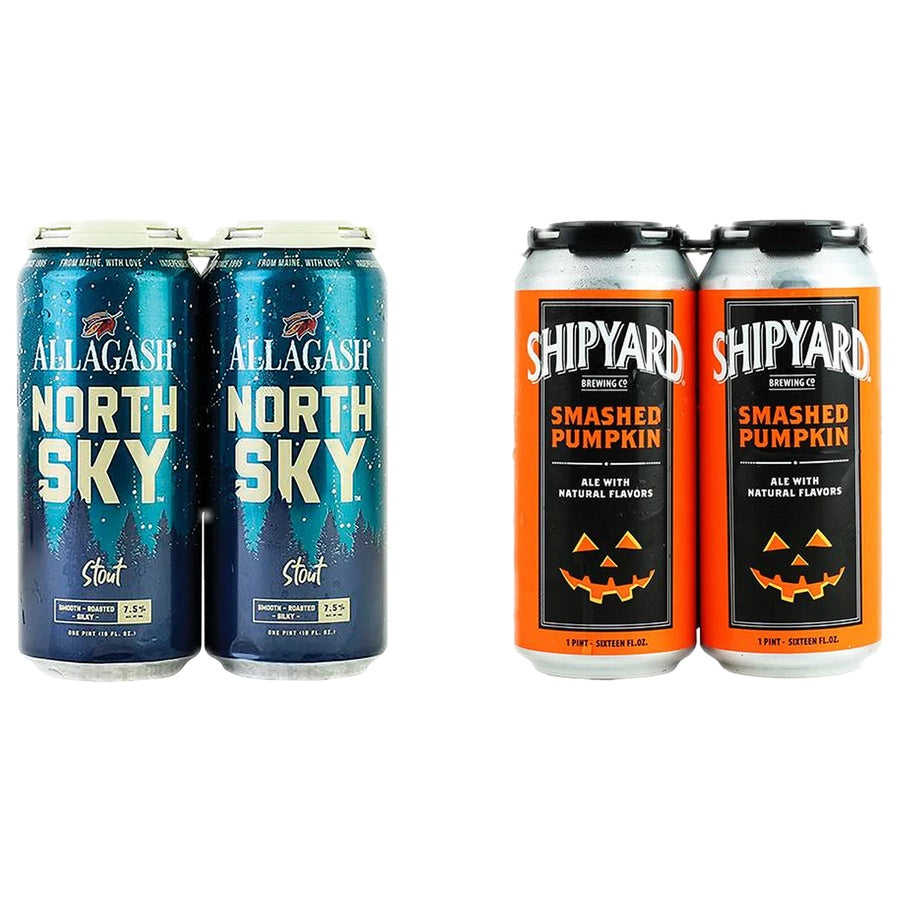 Allagash North Sky 24 Pack and Shipyard Smashed Pumpkin 24 Pack