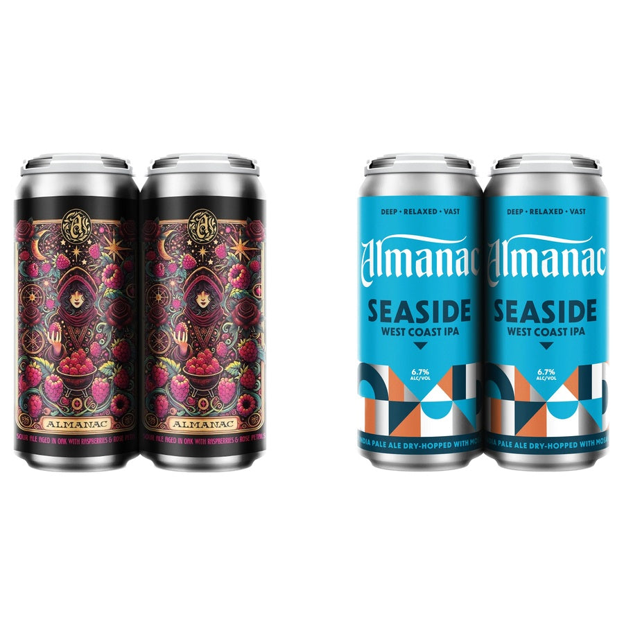 Almanac Alchemist Ambrosia Can 24 Pack and Almanac Seaside West Coast Can 24 Pack