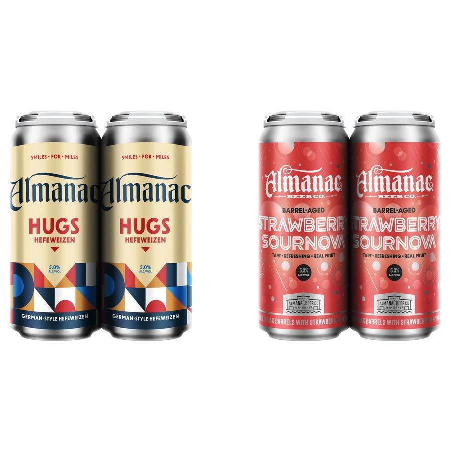 Almanac Hugs Can 24 Pack and Almanac Strawberry Sournova Can 24 Pack