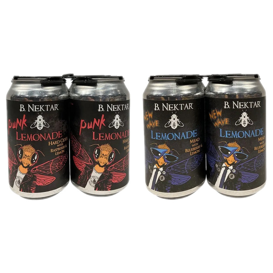 B Nektar Cider Punk Lemonade 24 Pack and B Nektar Mead New Wave Lemonade 24 Pack