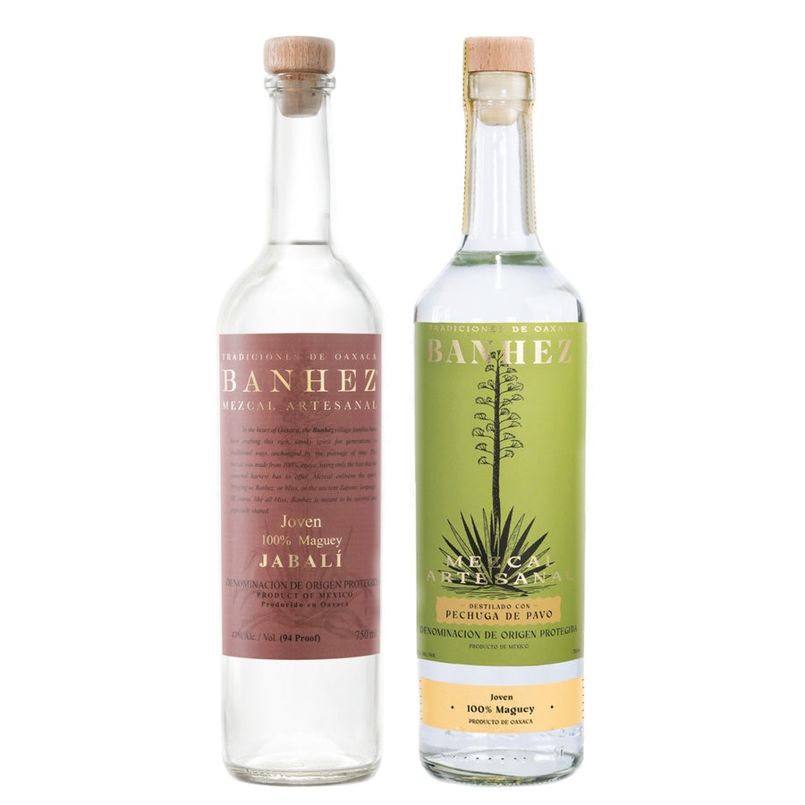 Banhez Mezcal Jabali and Banhez Mezcal Pechuga