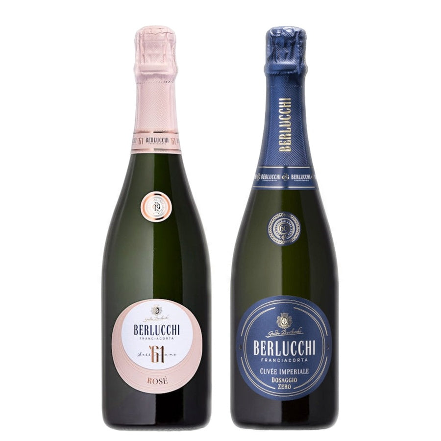 Berlucchi Franciacorta Brut Rose '61 and Berlucchi Franciacorta Nature '61 Dosaggio Zero
