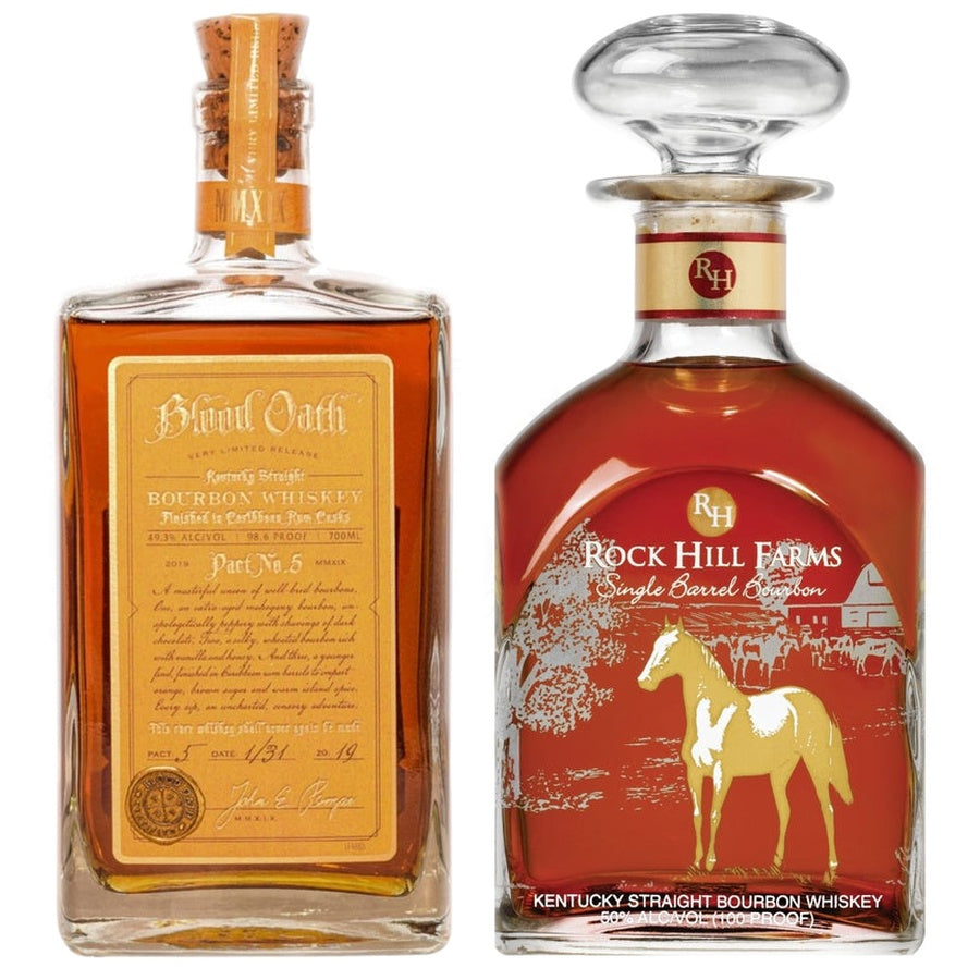 Blood Oath Pact No. 5 and Rock Hill Farms Single Barrel Bourbon