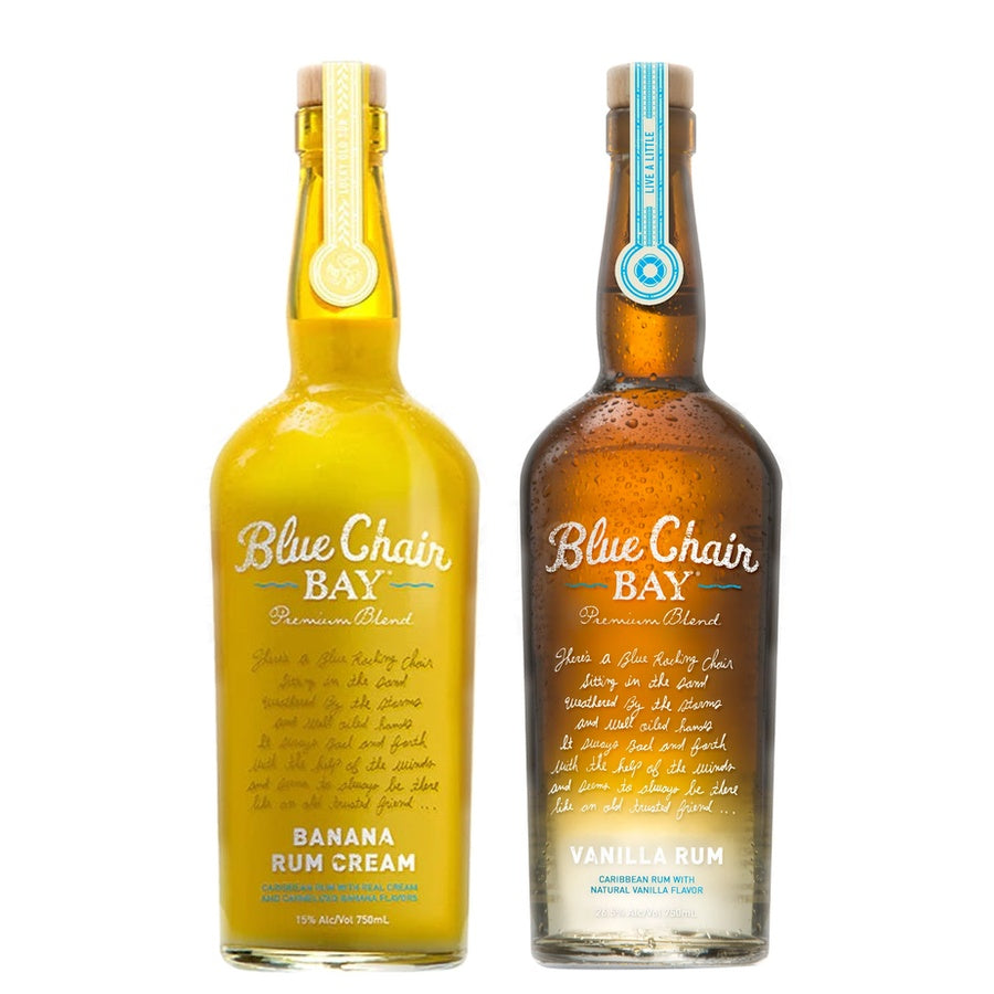Blue Chair Bay Banana Cream Rum and Blue Chair Bay Vanilla Rum
