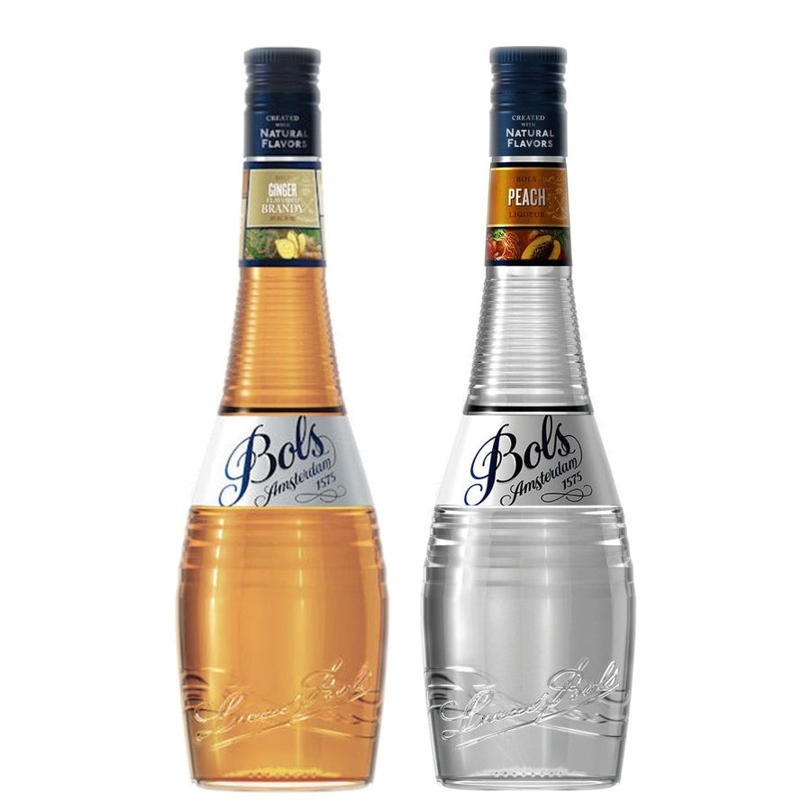 BOLS Ginger Liqueur and BOLS Peach Schnapps Liqueur