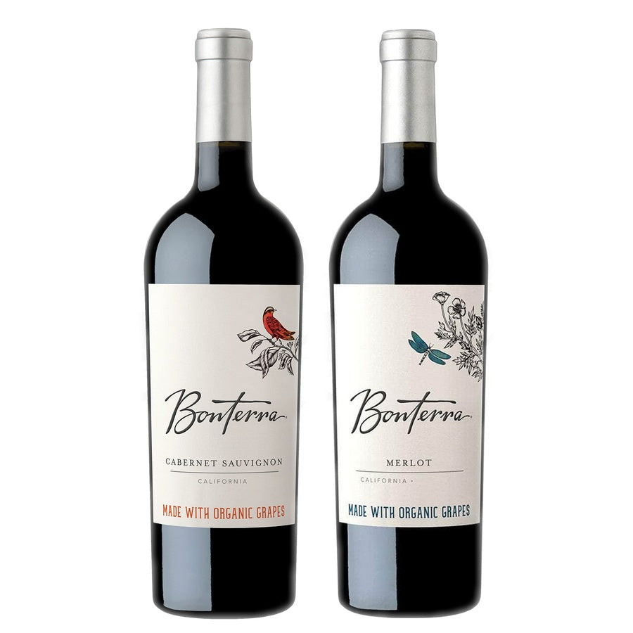 Bonterra Cabernet Sauvignon and Bonterra Merlot