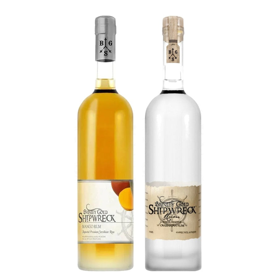 Brinley Gold Shipwreck Mango Rum and Brinley Gold Shipwreck White Reserve Rum