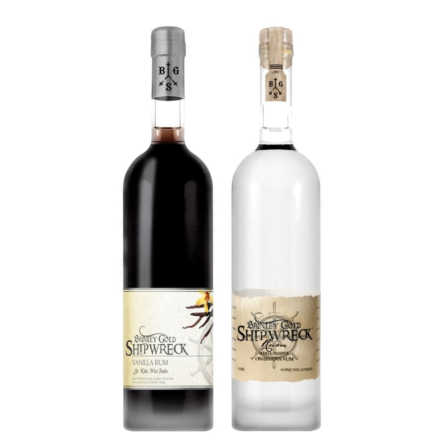 Brinley Gold Shipwreck Vanilla Rum and Brinley Gold Shipwreck White Reserve Rum