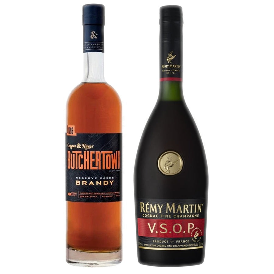 Butchertown Brandy Cask Strength and Remy Martin Cognac VSOP