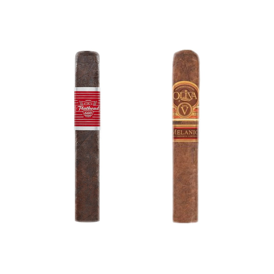 CAO Flathead  V660 Carb Gordo (6x60) and Oliva Serie V Melanio Double Toro (6x60)