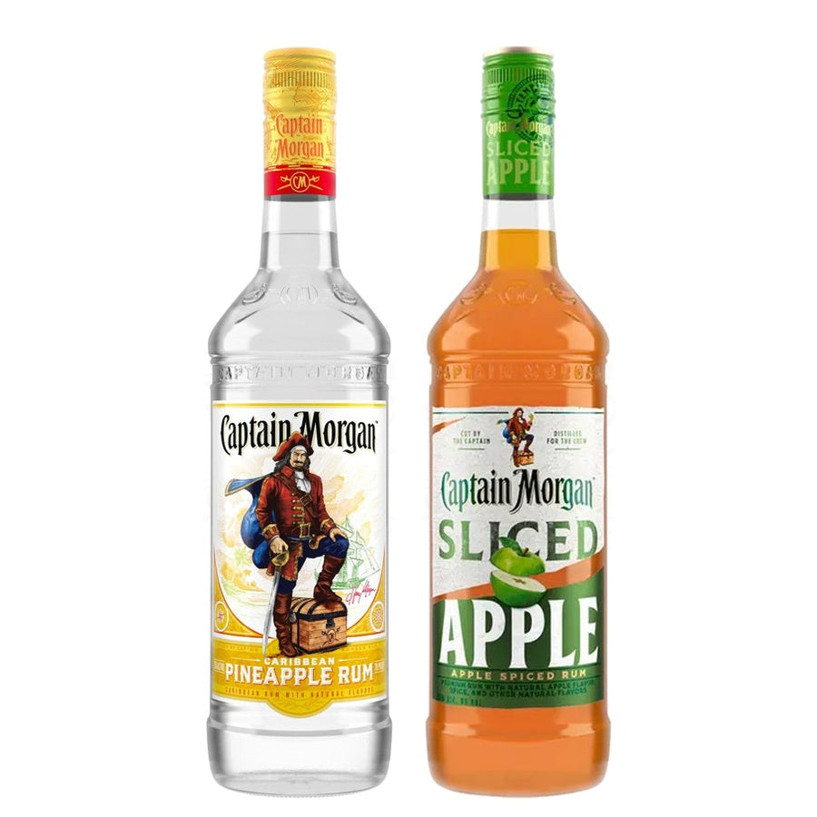 Captain Morgan Pineapple Rum and Captain Morgan Sliced Apple Spiced Rum
