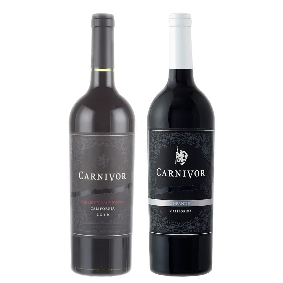 Carnivor Cabernet Sauvignon California and Carnivor Zinfandel California