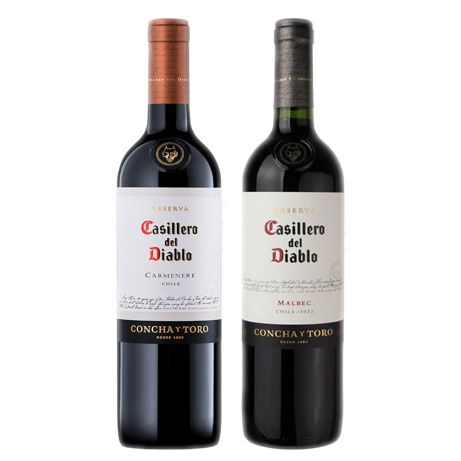 Casillero del Diablo Carmenere and Casillero del Diablo Reserva Malbec