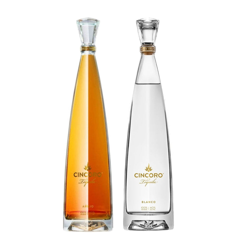 Cincoro Anejo Tequila and Cincoro Blanco Tequila