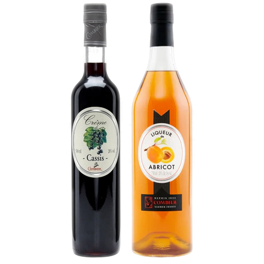 Combier Liqueur Cassis Currant and Combier Liqueur Creme Apricot