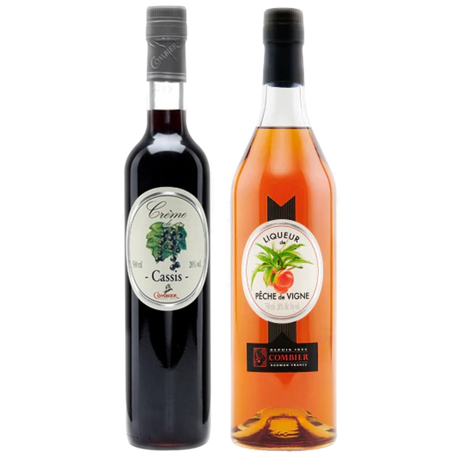 Combier Liqueur Cassis Currant and Combier Liqueur Creme Peche