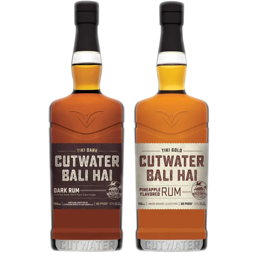 Cutwater Bali Hai Dark Rum and Cutwater Bali Hai Tiki Gold Rum