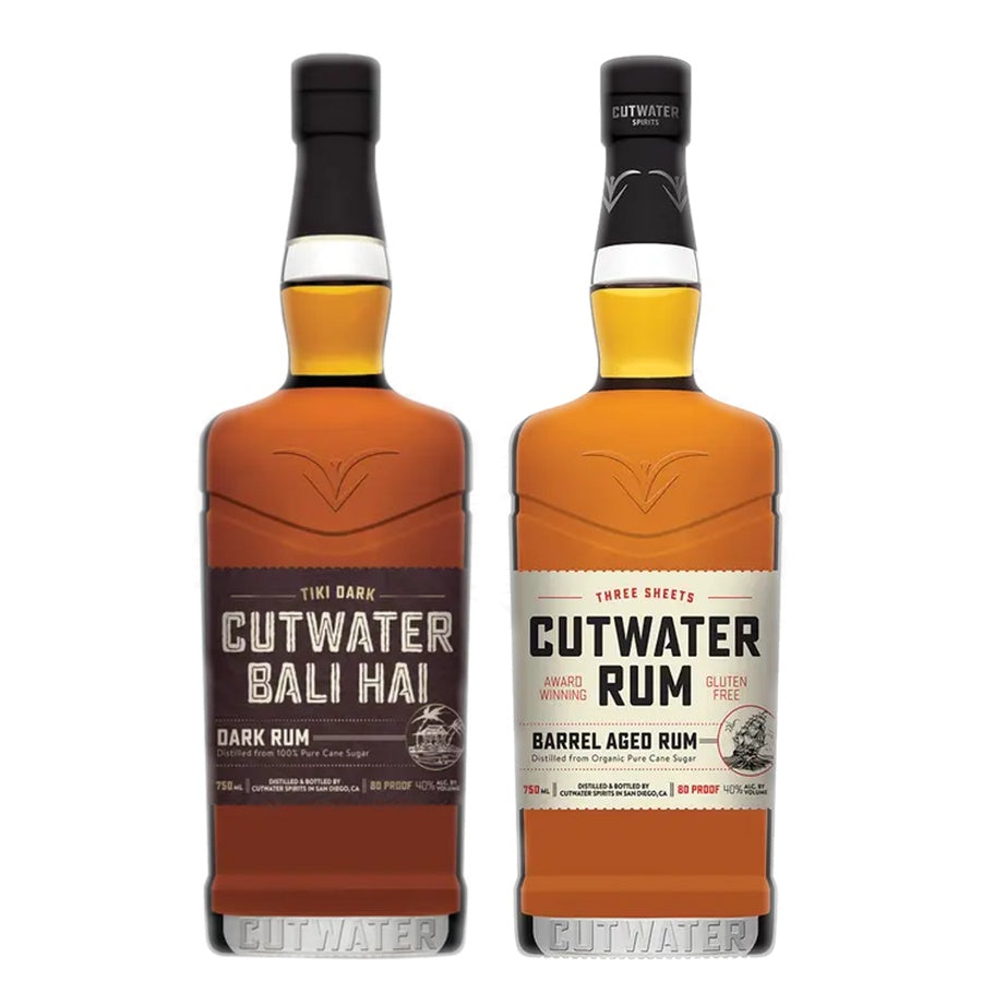 Cutwater Bali Hai Dark Rum and Cutwater Three Sht Barrel Age Rum