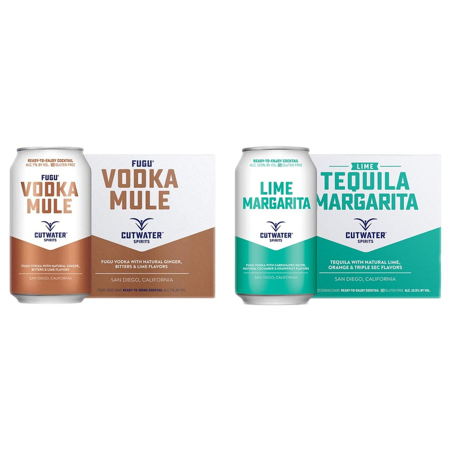 Cutwater Fugu Vodka Mule and Cutwater Tequila Lime Margarita
