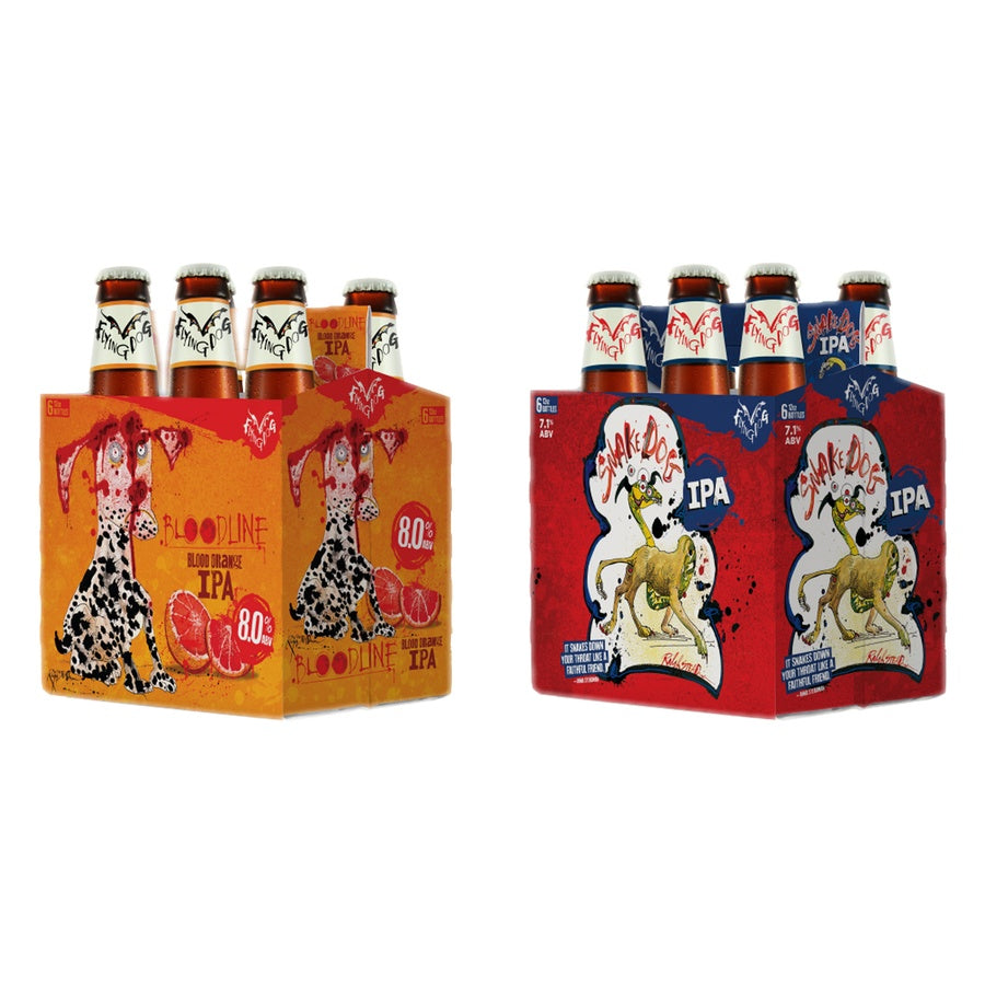 Flying Dog Bloodline Orang Ale 24 Pack and Flying Dog Snake Dog IPA 24 Pack