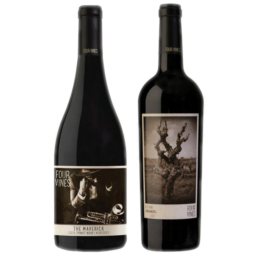 Four Vines Pinot Noir Maverick and Four Vines Zinfandel Old Vine Lodi